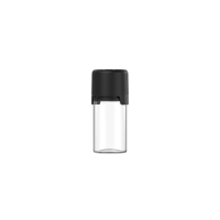 Chubby Gorilla Frasco aviador corto CR de 30 ml con sello de seguridad (frasco transparente con cierre negro)