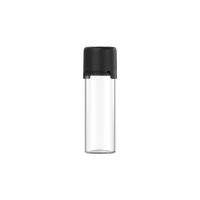 Chubby Gorilla Botella de 50 ml de aviador CR con sello de seguridad (botella transparente con cierre negro)