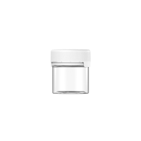Chubby Gorilla 2oz contenedor aviator cr con revestimiento y evidencia de manipulación (contenedor transparente con cierre blanco)