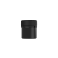 Chubby Gorilla Contenedor aviador CR de 2 oz con revestimiento y evidencia de manipulación (contenedor negro con cierre negro)