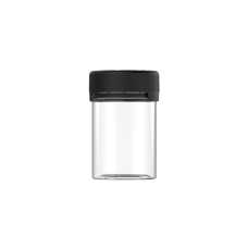 Chubby Gorilla Envase aviador CR de 4 oz con revestimiento y evidencia de manipulación (envase transparente con cierre negro)