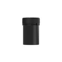 Chubby Gorilla Envase de aviador cr de 4 oz con revestimiento y evidencia de manipulación (envase negro con cierre negro)