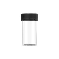 Chubby Gorilla Envase de aviador CR de 5 oz con revestimiento y evidencia de manipulación (envase transparente con cierre negro) Chubby Gorilla Envase de aviador CR de 5 oz con revestimiento y evidencia de manipulación (envase transparente con cierre negro)