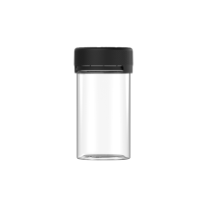 Chubby Gorilla Envase de aviador CR de 5 oz con revestimiento y evidencia de manipulación (envase transparente con cierre negro)