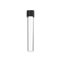 Chubby Gorilla 115mm tubo aviador CR con revestimiento y evidencia de manipulación (tubo transparente con cierre negro)