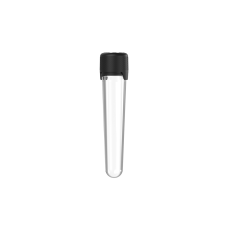 Chubby Gorilla Tubo aviador CR de 100 mm con revestimiento y evidencia de manipulación (tubo transparente con cierre negro)