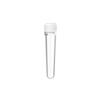 Chubby Gorilla Tubo aviador CR de 100 mm con revestimiento y evidencia de manipulación (tubo transparente con cierre blanco)