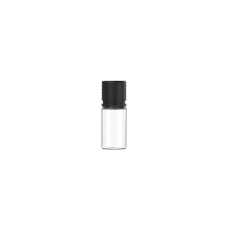 Chubby Gorilla Frasco espiral CR de 10 ml con sello de seguridad (frasco transparente con cierre negro)