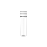 Chubby Gorilla Frasco espiral CR de 50 ml con sello de seguridad (frasco transparente con cierre blanco)