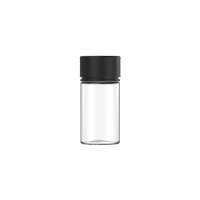 Chubby Gorilla Botella mini espiral de 60 ml con revestimiento y evidencia de manipulación (botella transparente con cierre negro)