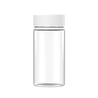Chubby Gorilla 10 oz contenedor espiral de boca ancha con revestimiento y evidencia de manipulación (contenedor transparente con cierre blanco)
