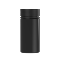 Chubby Gorilla Envase espiral de boca ancha de 10 oz con revestimiento y evidencia de manipulación (envase negro con cierre negro)