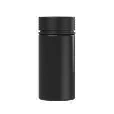 Chubby Gorilla Envase espiral de boca ancha de 10 oz con revestimiento y evidencia de manipulación (envase negro con cierre negro)