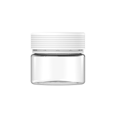 Chubby Gorilla Envase espiral XL de 10 oz con revestimiento y evidencia de manipulación (envase transparente con cierre blanco)