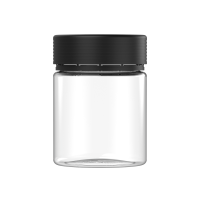 Chubby Gorilla 18.5 oz contenedor espiral xl con revestimiento y evidencia de manipulación (contenedor transparente con cierre negro)