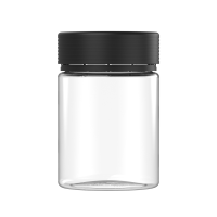 Chubby Gorilla Envase espiral XL de 21.5 oz con revestimiento y evidencia de manipulación (envase transparente con cierre negro)
