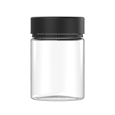 Chubby Gorilla Envase espiral XL de 21.5 oz con revestimiento y evidencia de manipulación (envase transparente con cierre negro)