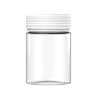 Chubby Gorilla Envase en espiral XL de 21.5 oz con revestimiento y evidencia de manipulación (envase transparente con cierre blanco)
