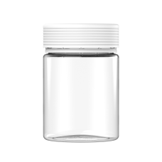 Chubby Gorilla Envase en espiral XL de 21.5 oz con revestimiento y evidencia de manipulación (envase transparente con cierre blanco)