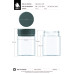 Comprar Chubby Gorilla 21.5 oz contenedor en espiral XL con revestimiento y evidencia de manipulación (contenedor negro con cierre negro) al por mayor en España