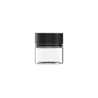 Chubby Gorilla 2 oz envase espiral con revestimiento y evidencia de manipulación (envase transparente con cierre negro)