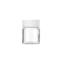Chubby Gorilla 2 oz espiral de pared gruesa con revestimiento y evidencia de manipulación (envase transparente con cierre blanco)