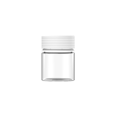 Chubby Gorilla Envase en espiral de 3 oz con revestimiento y evidencia de manipulación (envase transparente con cierre blanco)