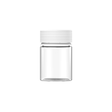 Chubby Gorilla Envase en espiral de 4 oz con revestimiento y evidencia de manipulación (envase transparente con cierre blanco)