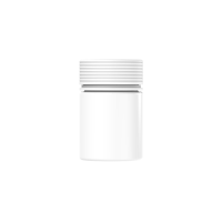 Chubby Gorilla Envase en espiral de 4 oz con revestimiento y evidencia de manipulación (envase blanco con cierre blanco)