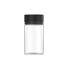 Chubby Gorilla Envase espiral de 6 oz con revestimiento y evidencia de manipulación (envase transparente con cierre negro)