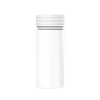 Chubby Gorilla 8 oz recipiente espiral con revestimiento y evidencia de manipulación (recipiente blanco con cierre blanco)