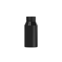 Chubby Gorilla Botella de chupito en espiral mini de 100 ml con evidencia de manipulación (botella negra con cierre negro)