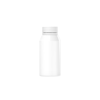 Chubby Gorilla Botella de disparo en espiral mini de 100 ml con evidencia de manipulación (botella blanca con cierre blanco)