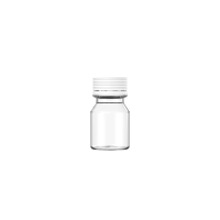 Chubby Gorilla Frasco de disparo en espiral corto de 30 ml con evidencia de manipulación (frasco transparente con cierre blanco)