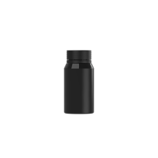 Chubby Gorilla Botella de chupito en espiral mini de 60 ml con evidencia de manipulación (botella negra con cierre negro)