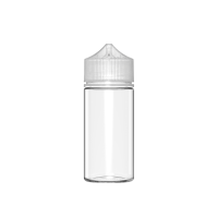 Chubby Gorilla Botella de unicornio CR de 100 ml con evidencia de manipulación (botella transparente con cierre transparente)