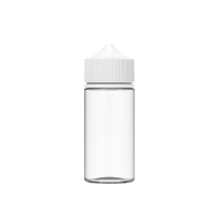 Chubby Gorilla Botella de unicornio CR de 100 ml con evidencia de manipulación (botella transparente con cierre blanco)