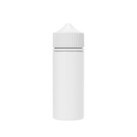 Chubby Gorilla Botella unicornio de 120ml con reductor de flujo y evidencia de manipulación (botella blanca con tapa blanca)
