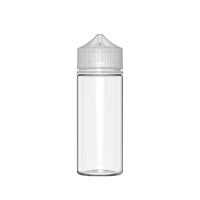 Chubby Gorilla Botella de unicornio CR de 120 ml con evidencia de manipulación (botella transparente con cierre transparente)