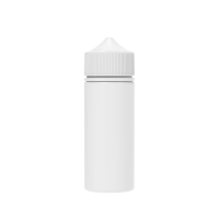 Chubby Gorilla Botella de unicornio CR de 120 ml con evidencia de manipulación (botella blanca con cierre blanco)
