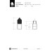 Comprar Chubby Gorilla Frasco unicornio corto de 20 ml con sello de seguridad (frasco transparente con cierre transparente) al por mayor en España