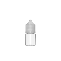 Chubby Gorilla Frasco unicornio corto de 20 ml con sello de seguridad (frasco transparente con cierre transparente)
