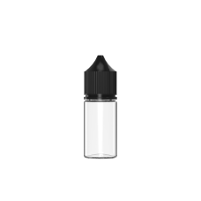 Chubby Gorilla Botella unicornio reductora de 30 ml con tapa a prueba de manipulaciones (botella transparente con cierre negro) Chubby Gorilla Botella unicornio reductora de 30 ml con tapa a prueba de manipulaciones (botella transparente con cierre negro)