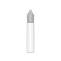 Chubby Gorilla Botella de unicornio CR de 30 ml con evidencia de manipulación (botella transparente con cierre transparente)