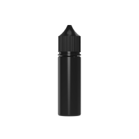 Chubby Gorilla Botella unicornio de 50 ml con reductor de flujo y evidencia de manipulación (botella negra con tapa negra) Chubby Gorilla Botella unicornio de 50 ml con reductor de flujo y evidencia de manipulación (botella negra con tapa negra)