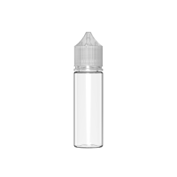 Chubby Gorilla Frasco unicornio CR de 50ml con sello de seguridad (frasco transparente con cierre transparente)
