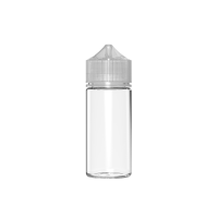 Chubby Gorilla Botella mini unicornio de 75 ml con evidencia de manipulación (botella transparente con cierre transparente)