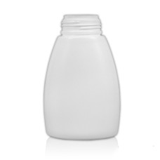 Frasco, 40 mm, 250 ml, con tapa de rosca, blanca, ovalada, HDPE, espumador - HFL