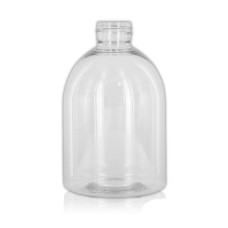 Frasco, 24/410, 250 ml, rosca, transparente, campana, PET Frasco, 24/410, 250 ml, rosca, transparente, campana, PET