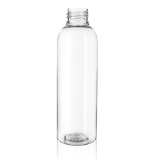 Frasco, 24/410, 150 ml, rosca, transparente, redonda Boston, PET